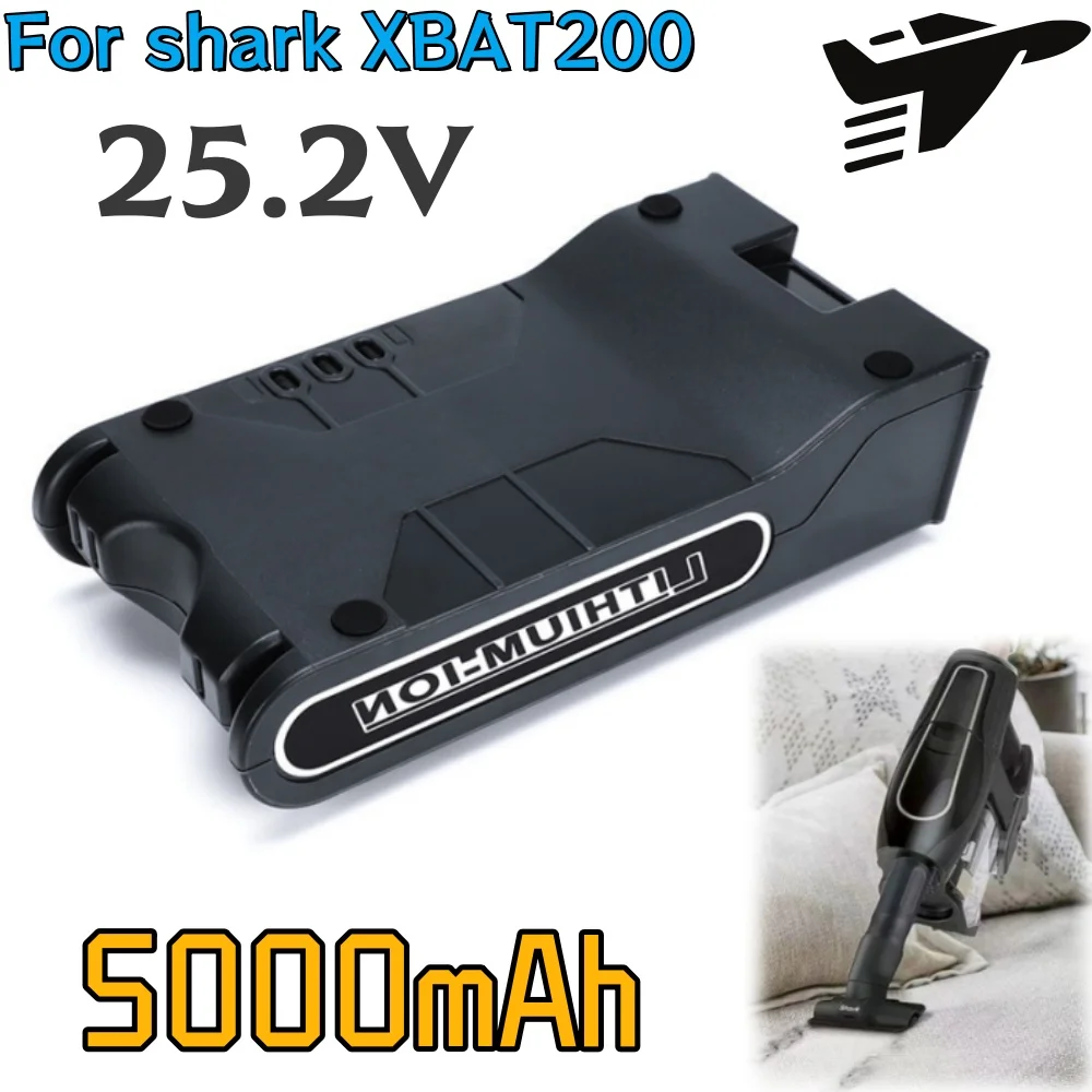 

5000mAh for Shark S1 S2 S3 S4 S6 S7 S9 IC205 IC200C IC200W XBAT200 XBAT200AS Vacuum Cleaner Lithium Battery