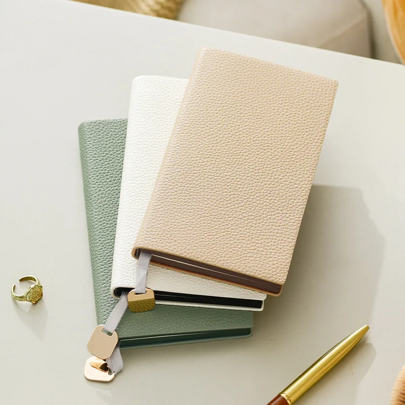 Lychee patterned A6 small notebook for portable office work and business meeting minutes