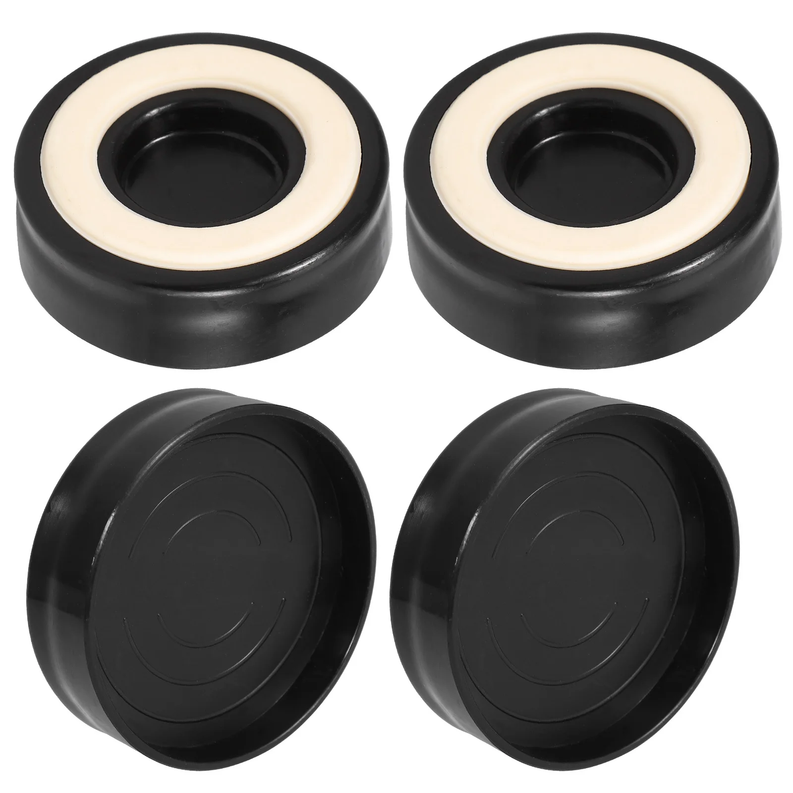 4 قطعة حماة أرضية أرجل الكرسي أقدام بلاستيكية يغطي مكافحة زلة الحد من الضوضاء منصات الأثاث أقدام كرسي بلاستيكية #5