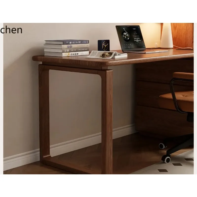 B6 GU-1   solid wood desk with drawers, study desk for bedroom, home computer desk, writing desk