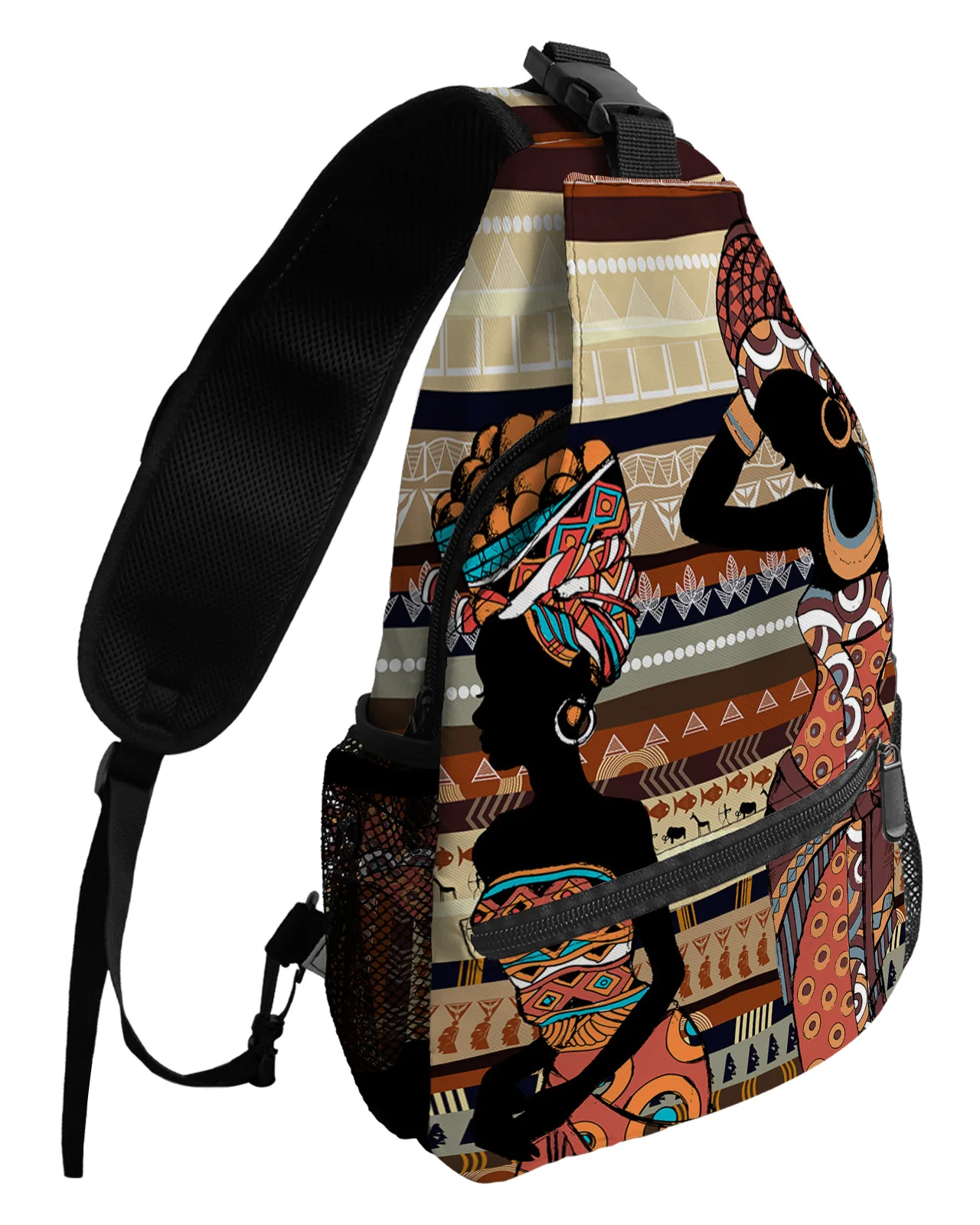 

Ethnic Style African Women Chest Bags For Women Men Waterproof Messenger Bags Female Travel Sport One Shoulder Crossbody Bag