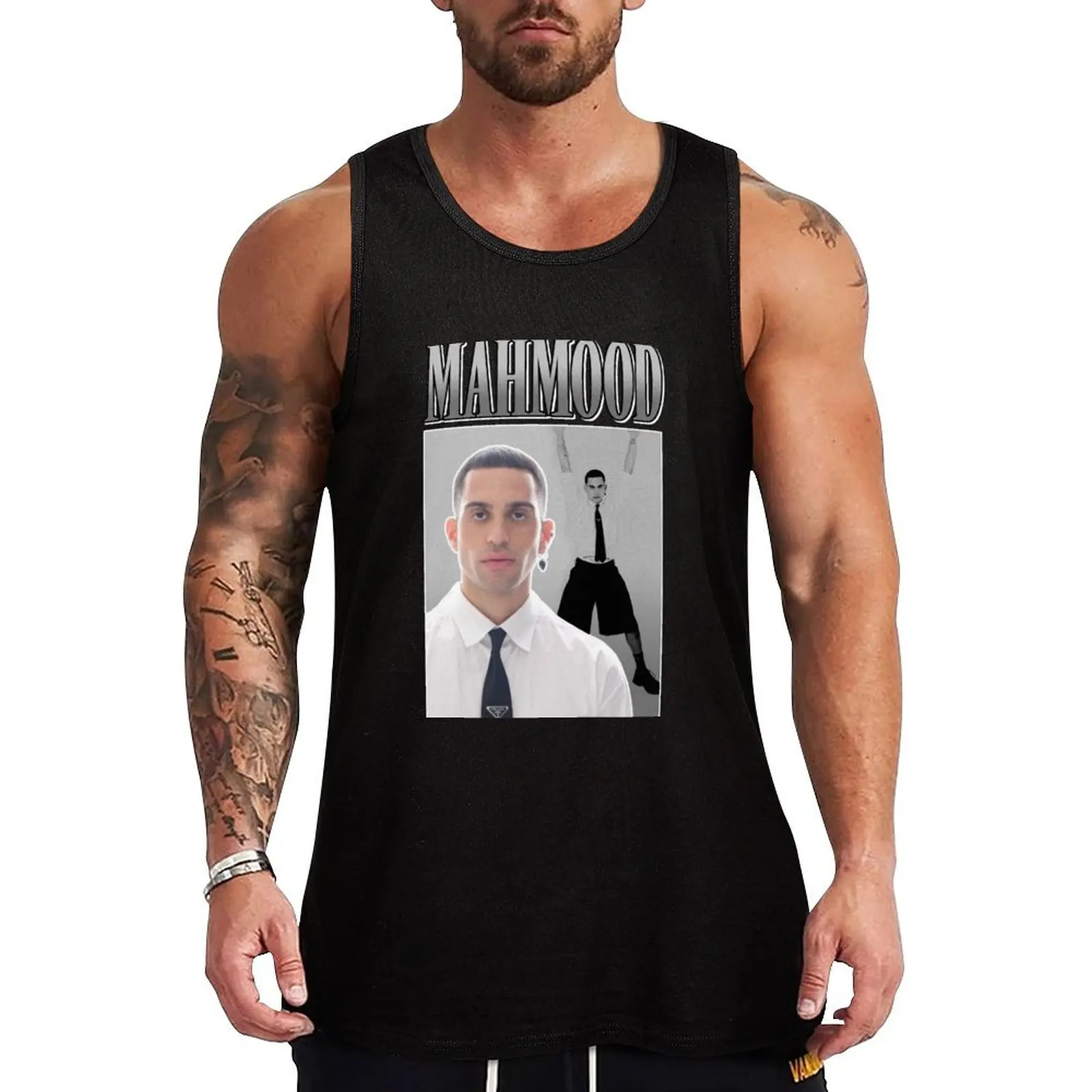 

Mahmood Brividi Sanremo 2022 Eurovision 2022 Italy White Y2K Tank Top summer Men's tops T-shirt man