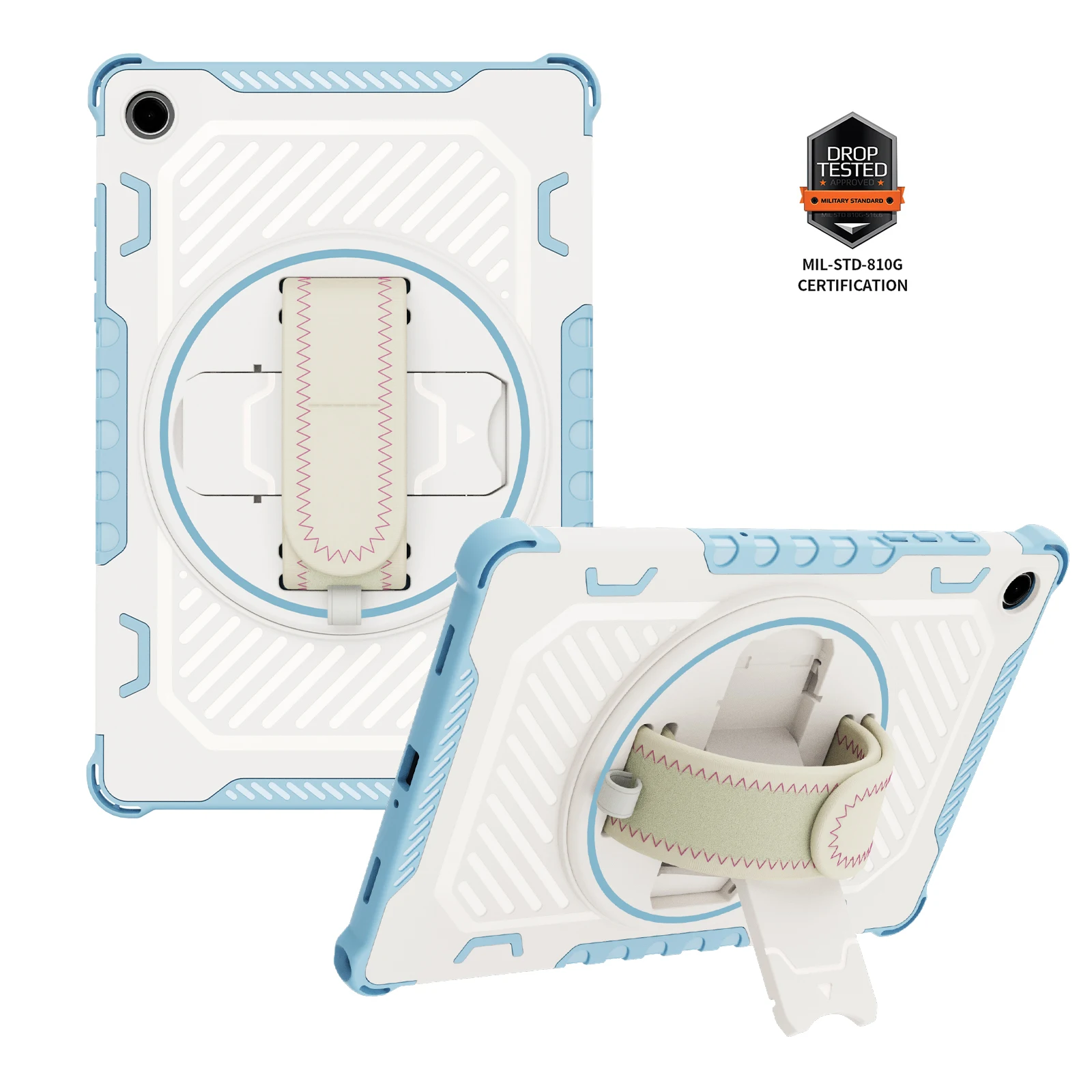 

For Funda Samsung Galaxy Tab A9 A9+ A8 S7 S8 Plus S9FE Case for SM-X110 Heavy Duty Armor Stand Cover Kids Safe Shell computador