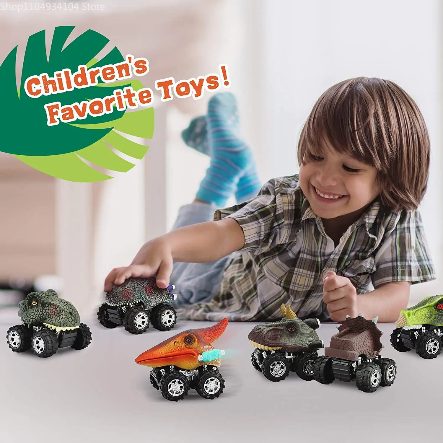 2026new brinquedos de dinossauro puxar para trás carros mini monster truck carro brinquedo conjunto para crianças meninos meninas presentes