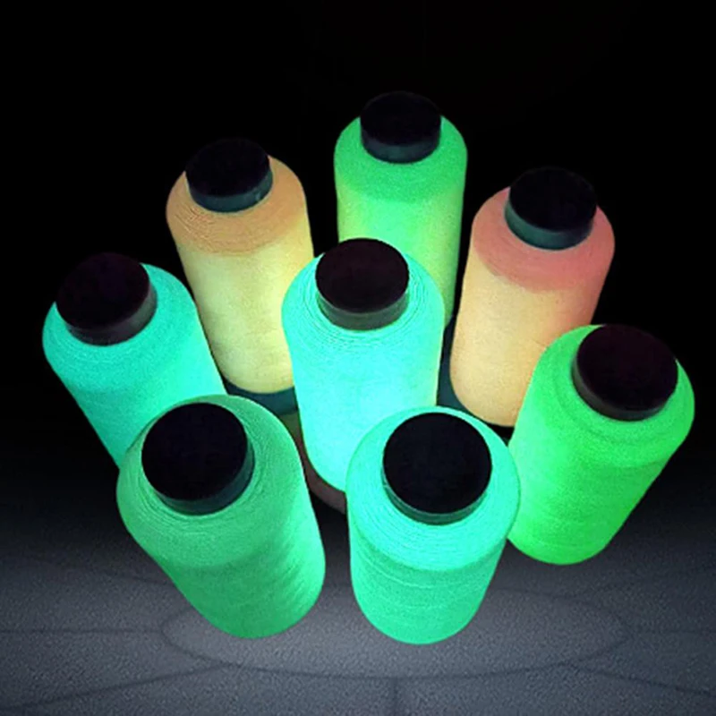 1000 Yards Luminous Embroidery Thread Glow In The Dark Cross Stitch Sewing Thread DIY Handmade Stitch Sewing Line Accessories