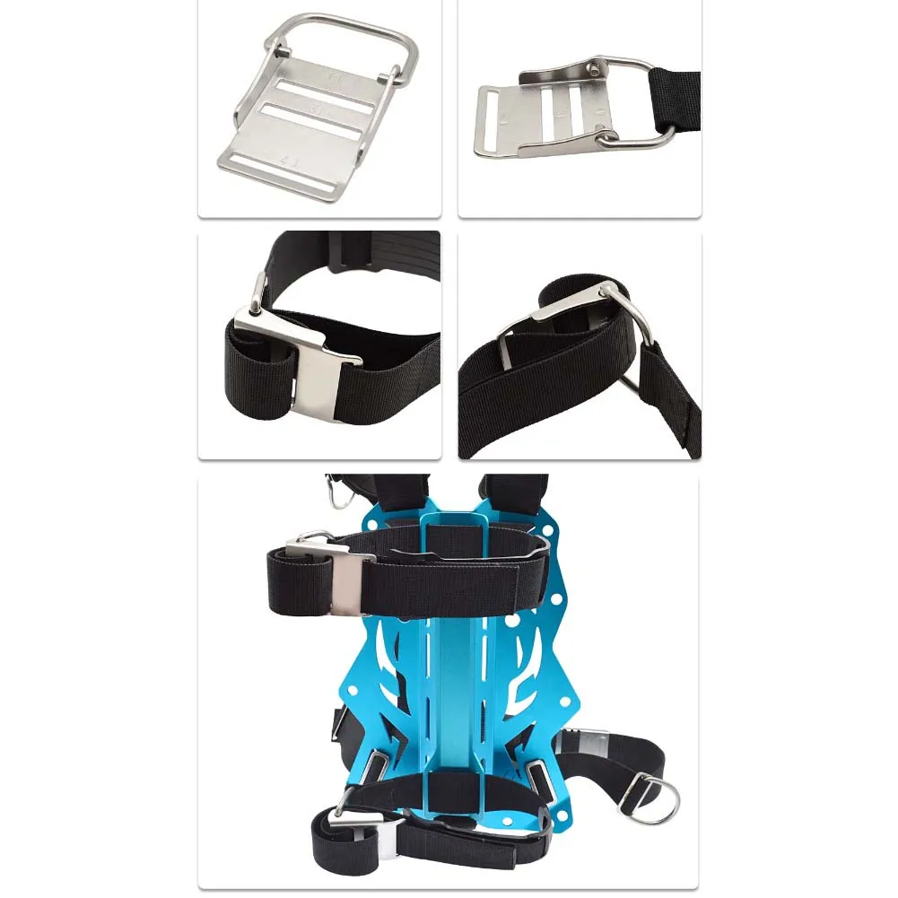 

Пряжка ремня для удержания цилиндра для дайвинга из нержавеющей стали 316, подходящая для крепления задней панели BCD с защитой от морской воды