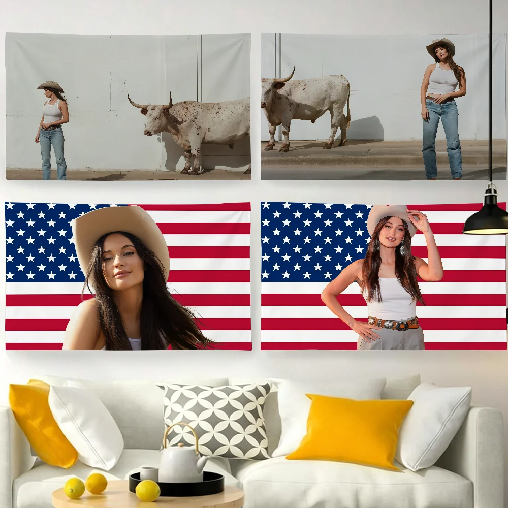 Singer Kacey Musgraves Middle of Nowhere flag For Garden Party Living Room Home Wall Decor Banner Bedroom Outdoor Tapestry