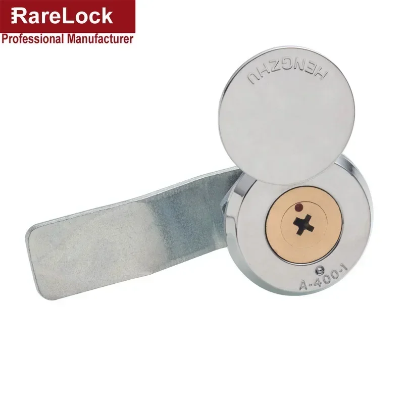 Cabinet Cam Lock with Cap 2 Tubular Cross Keys for Outside Box Door Mailbox Industrial Hardware Rarelock LK1002 G