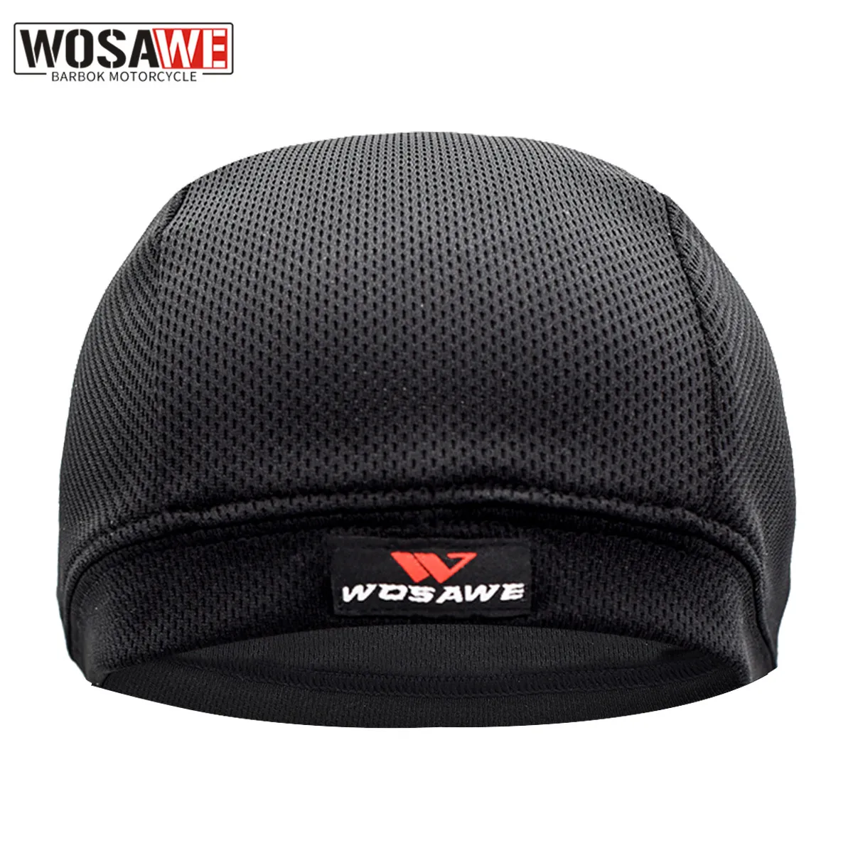 WOSAWE Mesh traspirante casco da moto da uomo berretti interni cappello Anti-sudore sottile Motocross Racing Ski Under Helmet fodera Caps