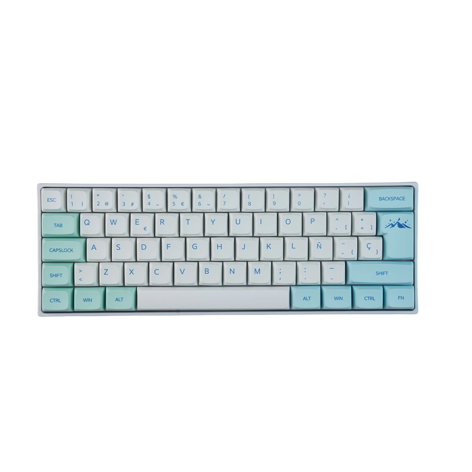 Imagem -02 - Mathew Tech Ultra60 Teclado Mecânico Personalizado para Jogos Iso Qwertz 60 Espanhol Alemão Francês Reino Unido Nordic Azerty Rgb sem Fio