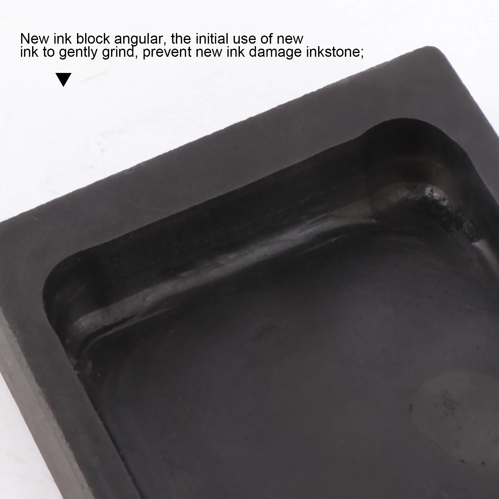 2pcs 5 Inch Natural Inkstone Premium Traditional Chinese Calligraphy Grinding Smooth Dense Stone Wavy Surface Durable For