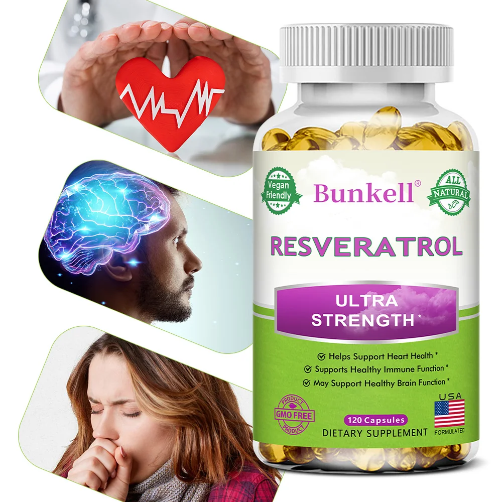 

Resveratrol Supplement 1000 Mg - Non-GMO and Gluten Free,Anti-Aging, Antioxidant,Supports Immune Healthy