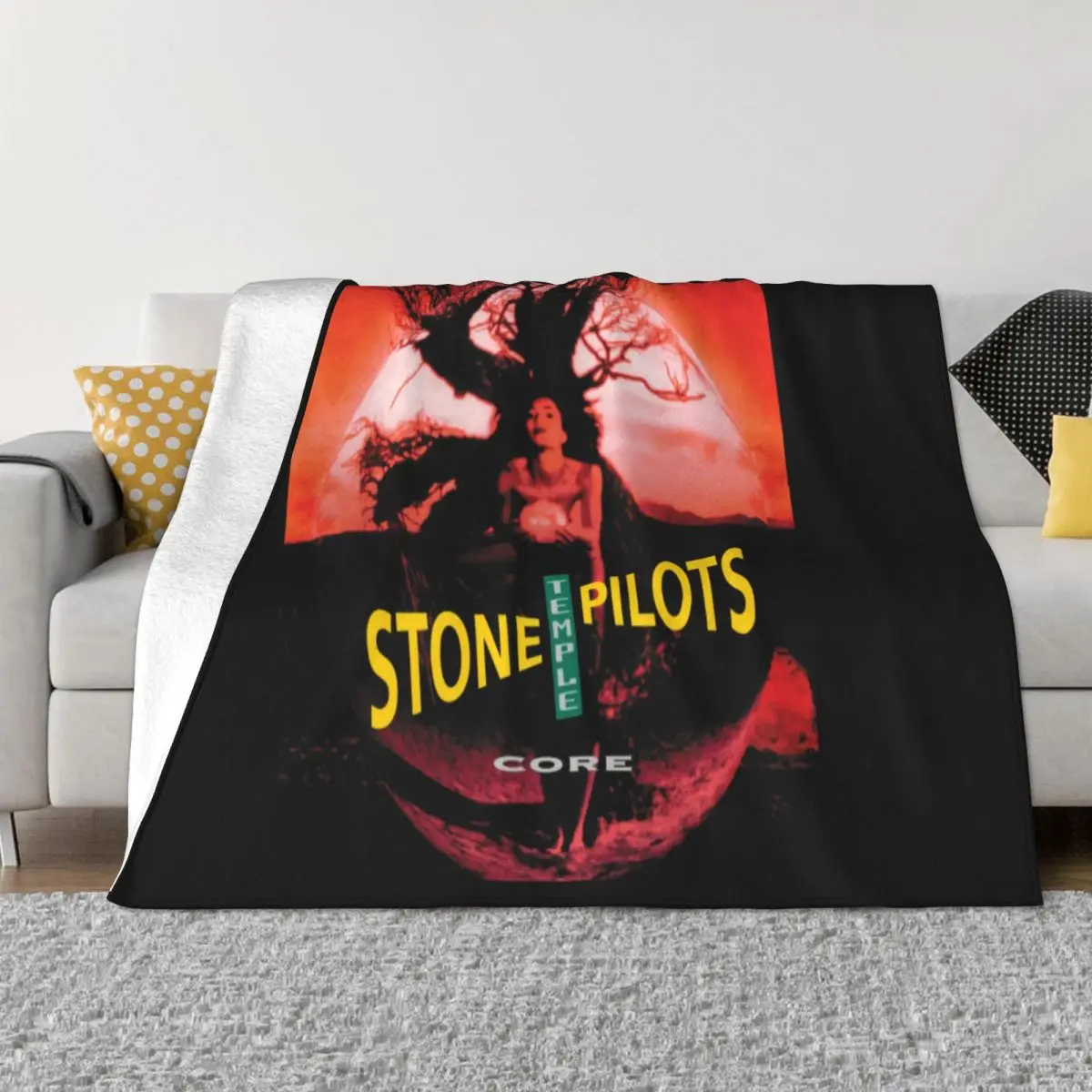 Stp Stone Temple Pilots Core Album Rock Band S 3Xl Discount Rock Harajuku Cute Simple Oversize Style Womens Throw Blanket