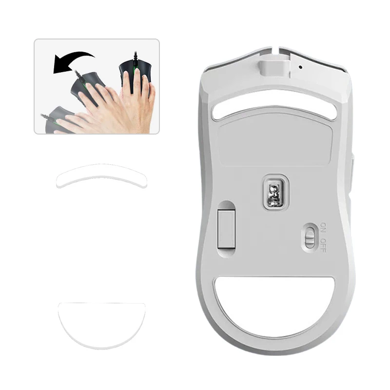 1 Set Durable Mouse Foot Sticker For DELUX M800 Pro Gaming Mouse Non-Slip Pad E-Sport Gamer Accessories
