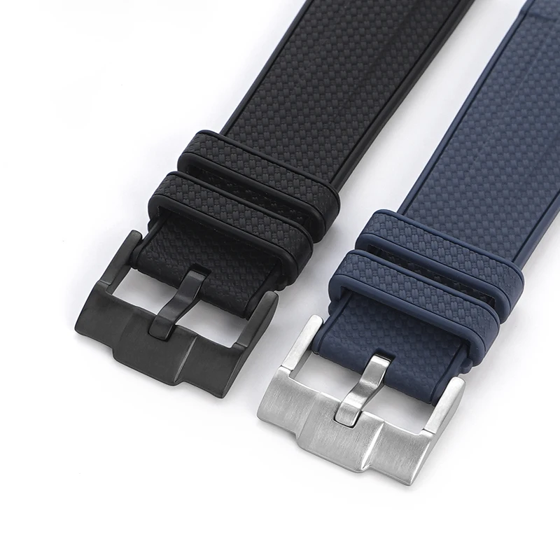 Liquid Silicone Strap 20mm 22mm Stainless Steel Buckle Quick Release Waterproof Diving Men Women Replace Band Watch Accessories