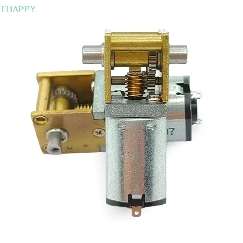 1PC DC3V 3.7V 5V 850RPM D-Shaft Grande Coppia Micro Turbo Worm Mini N20 Doppio Albero Motore Ingranaggi Full Metal Gear Box Motore di Riduzione