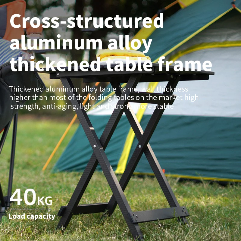 Outdoor Camping Aluminium Folding Table Travel Portable Lightweight Table Family Park Picnic Square Table