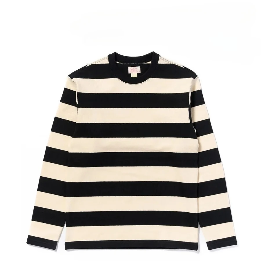 26SS New BO Cotton Heavy Knit Classic Striped Racing Line Sweater Real McCoy