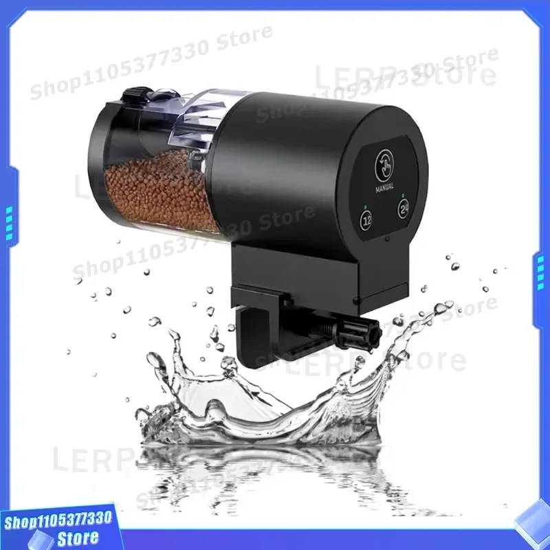 Smart Automatic Fish Feeder with Timer for Aquarium Sea Turtle Portable Intelligent Food Dispenser Device for Aquatic Pets