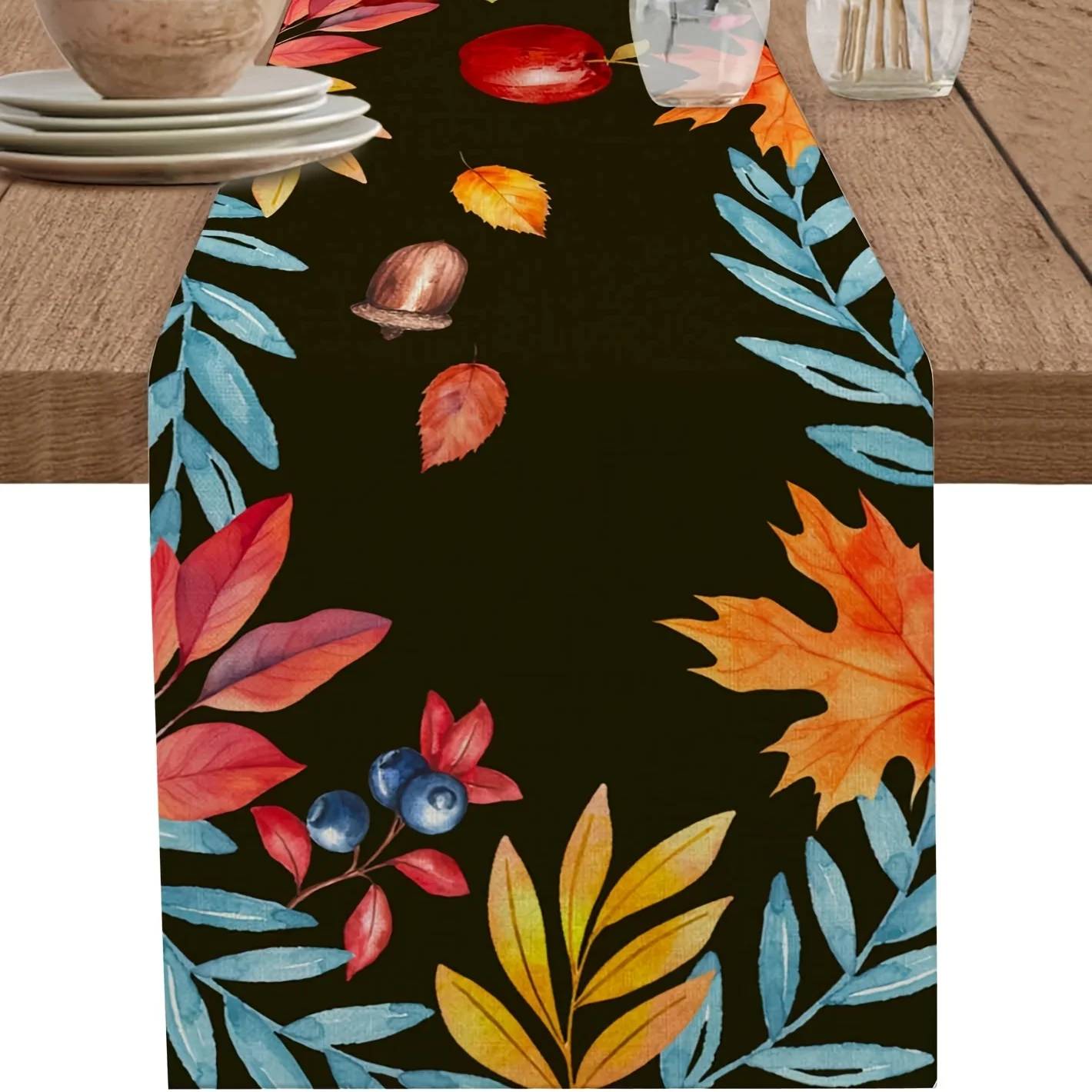 Autumn Leaves Table Runway - R - Home Office Marketing avaliação e preço