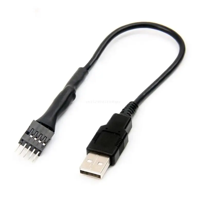 9pin USB Header to USB Cable USB 2.0 Type A Male to 9 Pin Male Motherboard Cable Dropship