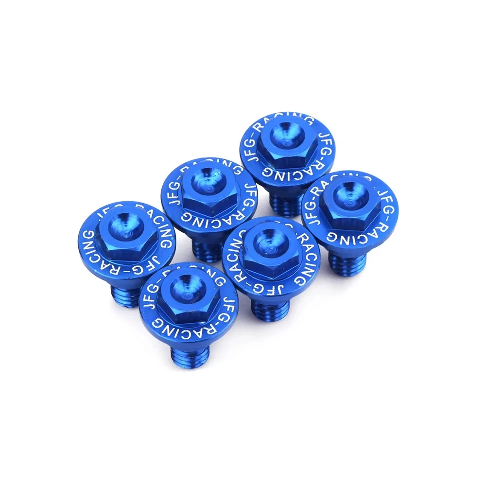 สกรูยึดกันกระแทกโช้คหน้า CNC สำหรับ HUSQVARNA TC TE TX FC FX FS 125 200 250 300 350 450 300i ENDURO 701 2014-2021 ทนทาน