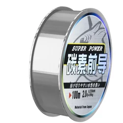100m Ultra Soft Fishing Line Wear Resistant Main Sub Line Tippet Strong Force Carbon Fiber Nylon Synthetic Fishing Line Thread
