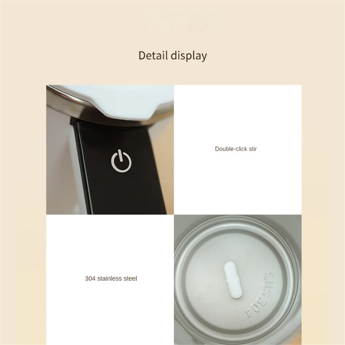 

A71P 380 мл мини электрическая кофейная самосмешивающаяся кружка с цифровым дисплеем кофейная кружка USB перезаряжаемая автоматическая магнитная чашка для чая