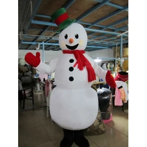 New Adult Hot Sale Foam Snowman Fancy Cartoon Mascot Costume Plush Christmas Fancy Dress Halloween Mascot Costume