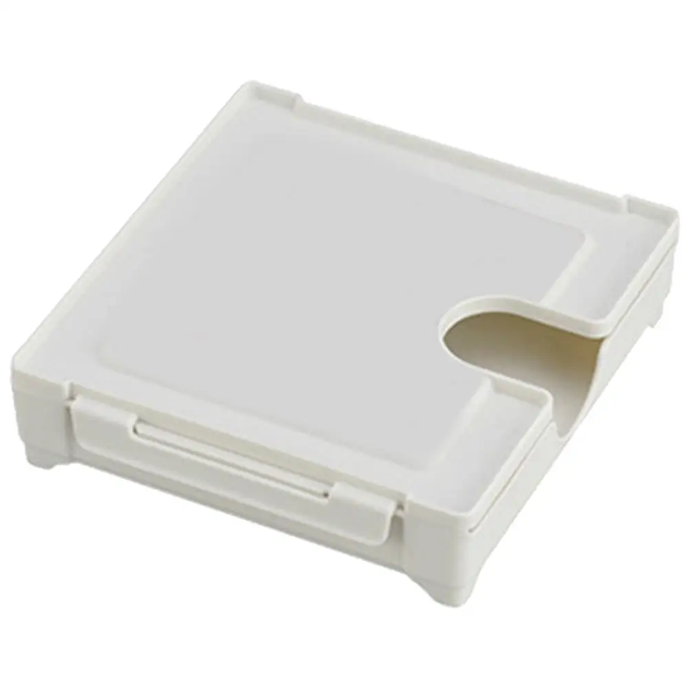 

Coffee Filter Paper Storage Box Magnetic Holder for Multiple Boxes Dustproof Container Practical Plastic Case White
