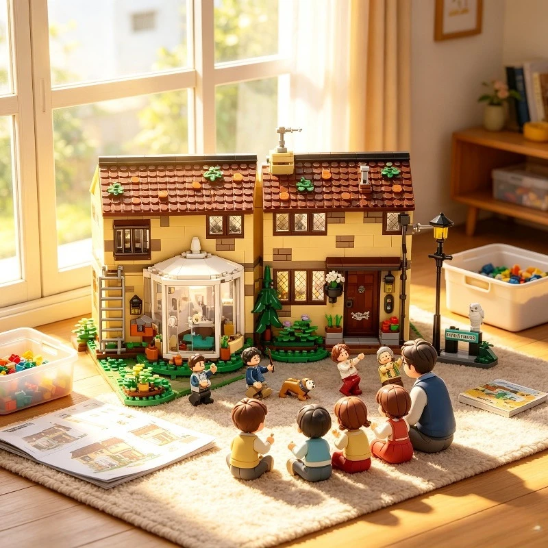 MOC Magic Style Wohnhaus-Bausteine DIY Montage-Baustein-Modell Desktop-Dekoration Spielzeug für Hobbyisten – Detail 3