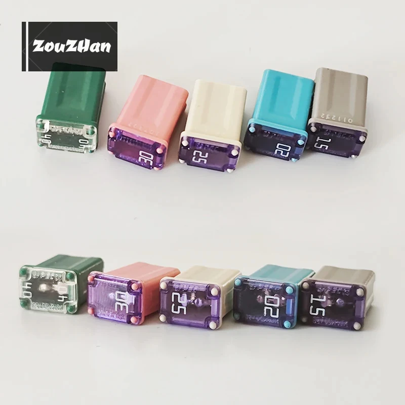 10PC Micro M Rectangle Fuse Mini Size PEC Automotive Car Fuse 15A 20A 25A 30A 40A For Ford Levin Toyota LIUMA Electric