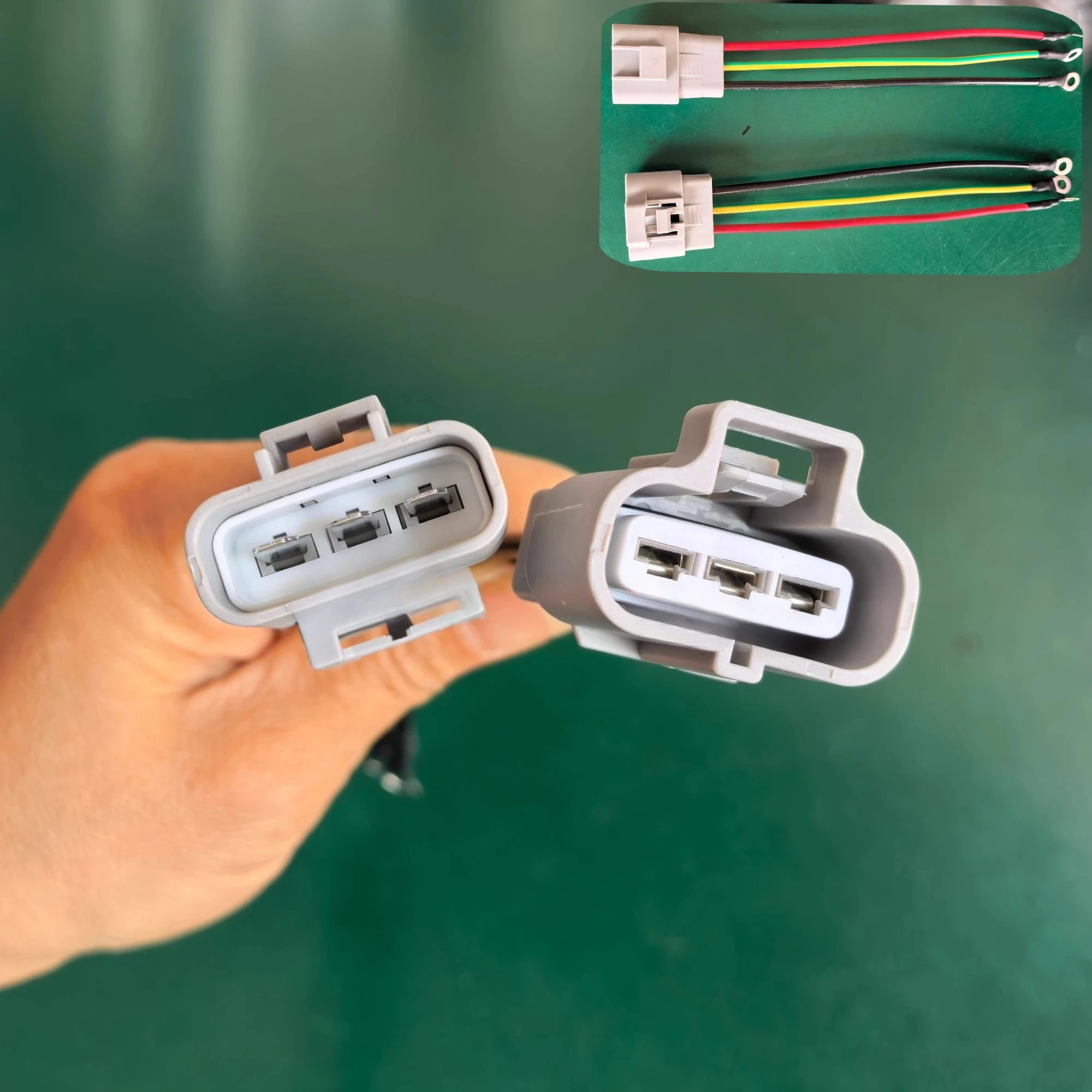 

3-контактная соединительная вилка сильного тока, электромобиль, трехколесный караван, преобразователь постоянного тока для зарядки машины, кондиционер