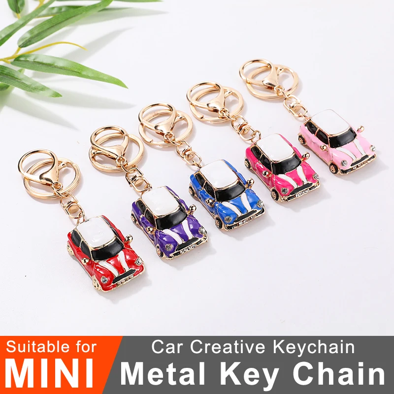 Car Keychain Metal Creative Personalised decorative pendant For MINI ONE COOPER S JCW R55 R56  R61 F54 F55 F56 F57 Countryman