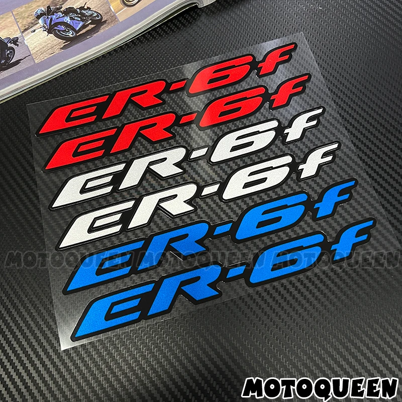 

For Kawasaki ER-5 ER-6N ER-6F ER5 ER6N ER6F Sticker Motorcycle Wheel Rims Fuel Tank Pad Side Reflective Label Decals Stickers