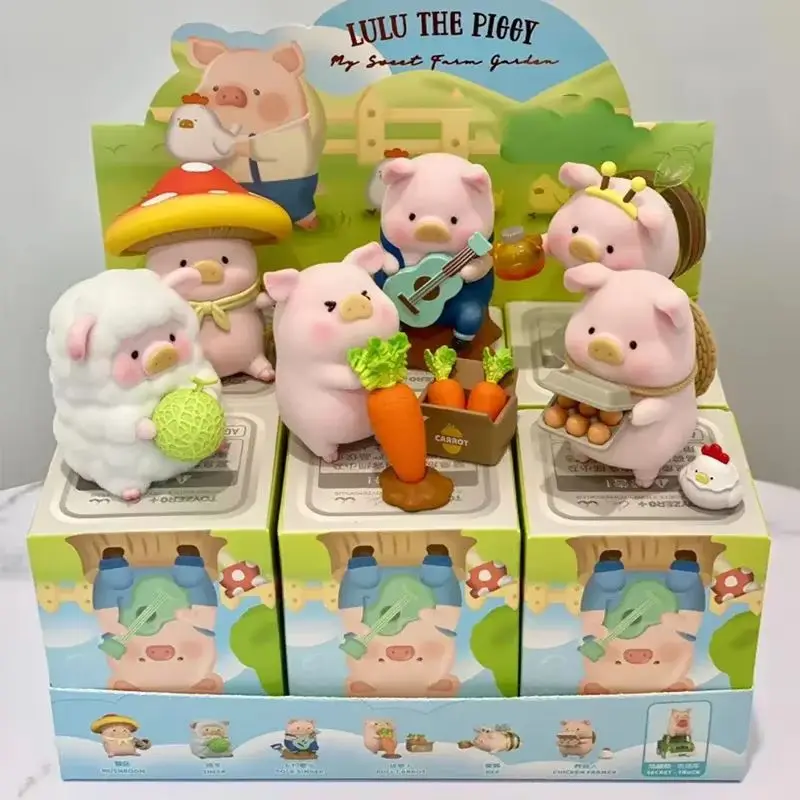 Lulu Pig Farm Series Mysterieuze Box Animal Blind Box Desktop Decoratie Collectie Model Kinderspeelgoed Jeugdgeschenken