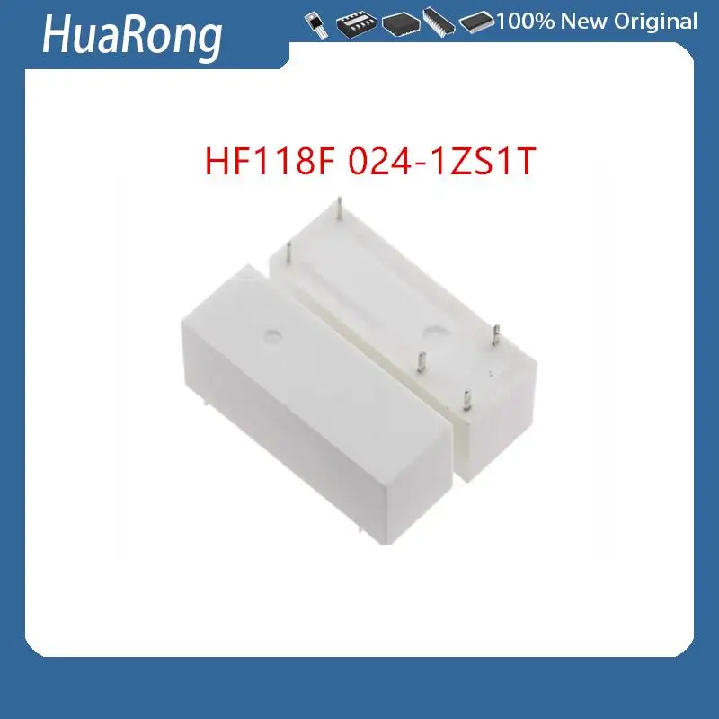 10Pcs/Lot   HF118F 024-1ZS1T JQX-118F 024-1ZS1 HF118F-024-1ZS1T HF118F-024-1ZS1  5-PIN