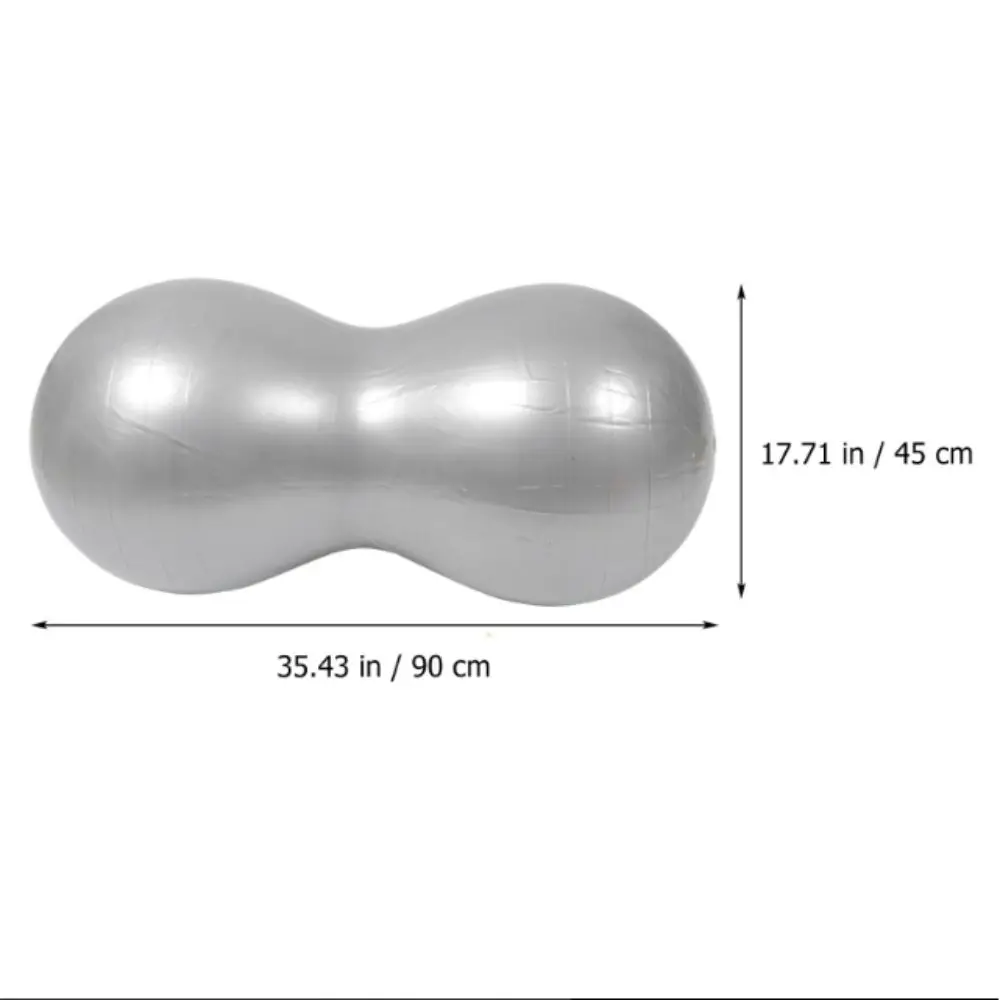 كرة يوجا سميكة مقاومة للانفجار، مادة PVC غير قابلة للانزلاق، كرة لياقة بدنية بنمط الفول السوداني مع كرة تدريب القوة الأساسية للمضخة