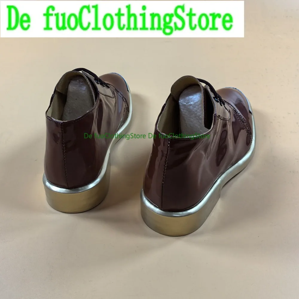 รองเท้าคอสเพลย์ DefuoClothing Identity V Prospector Gambler Skin รองเท้าสำหรับเล่นบทบาทสมมติในอนิเมะและเกม รองเท้าบูทสำหรับงานปาร์ตี้ฮาโลวีน