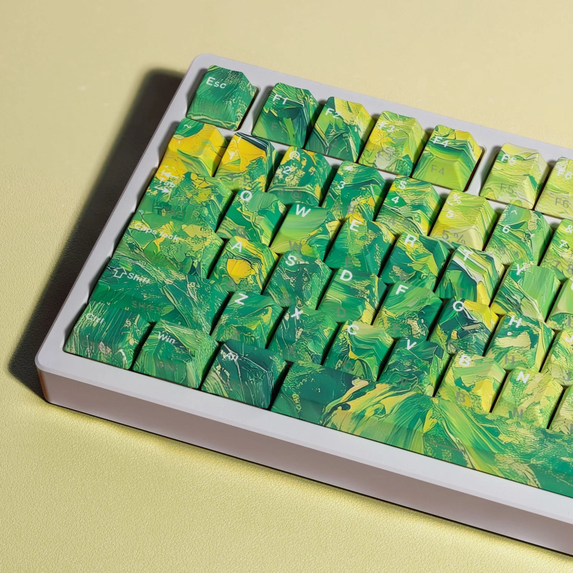 Mechanical Keyboard Keycaps Korean Japanese Russian Spanish French German Arabic Cherry Profile PBT Side Printed Keycap Custom
