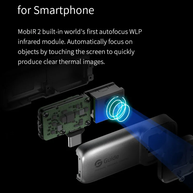 Guida Mobir Air 2S 2T Imaging termico per telefono cellulare Android Tipo C Termocamera a infrarossi Fotocamera Messa a fuoco automatica 256x192 Pixel IR