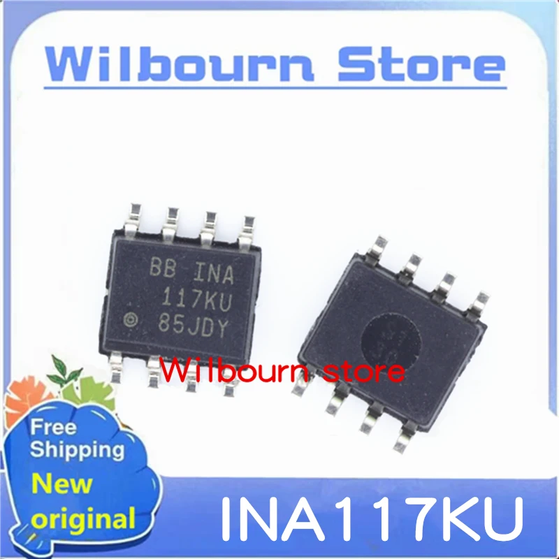 100% New original 10PCS/LOT 117KU INA117KU INA117KU/2K5 INA117 SOP8