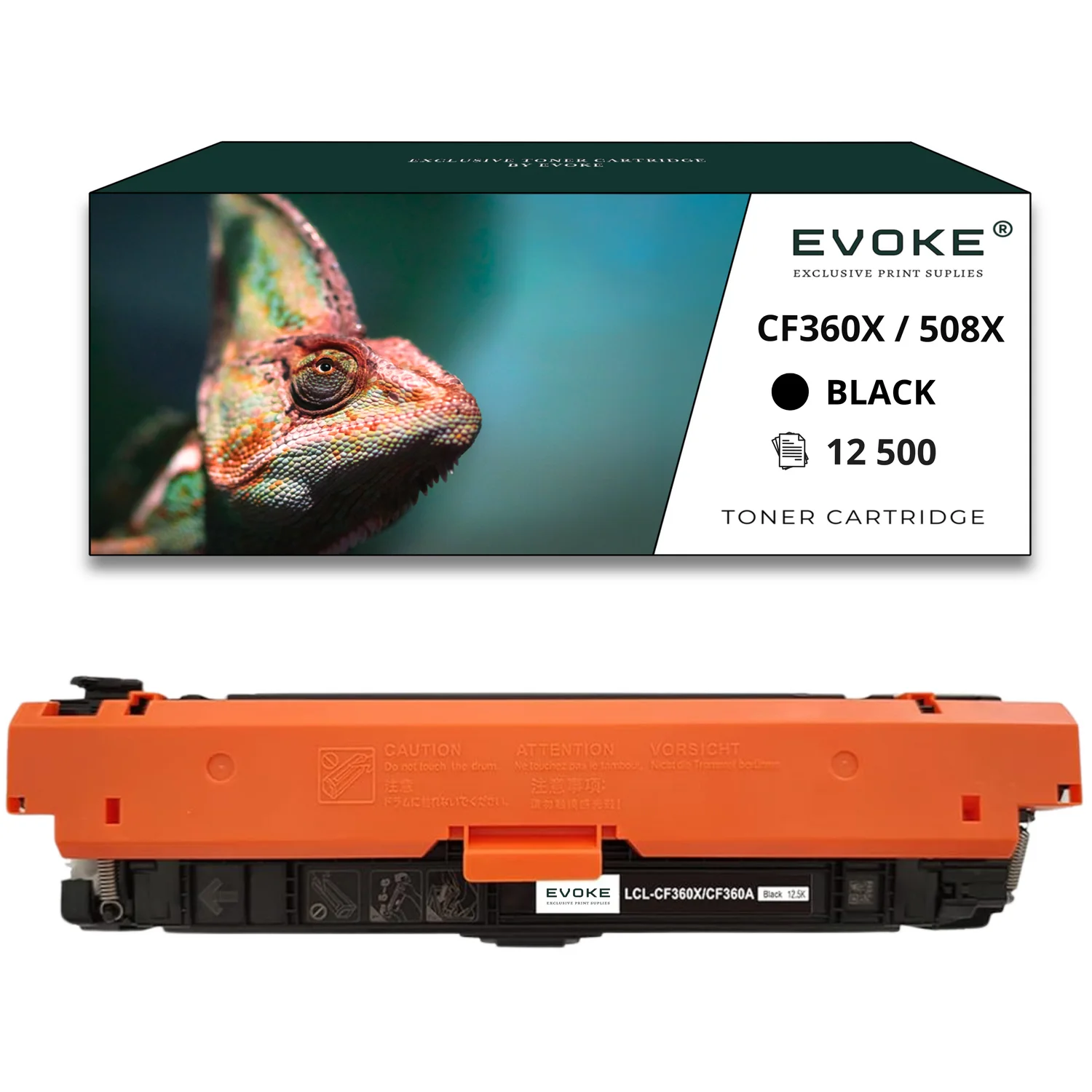 Evoke Compatibele Toner voor Hp Cf360X Cf-360X 508X Zwart 12500 Pagina's M552Dn M553 M553Dn M553N M577Dn M577F M553Dnm