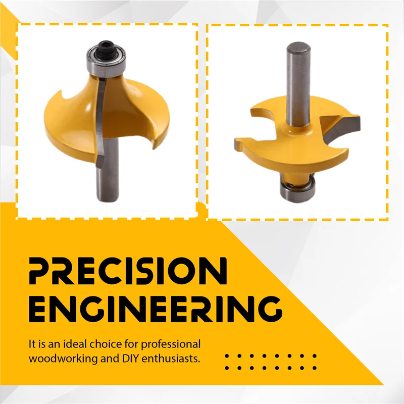ABKP-8Mm Shank Handle เส้นผ่านศูนย์กลาง 44 มม.เครื่องตัดเนื้อเครื่องตัดไม้เครื่องตัด Chamfering Arc เครื่องตัดขอบ Trimmer หัว