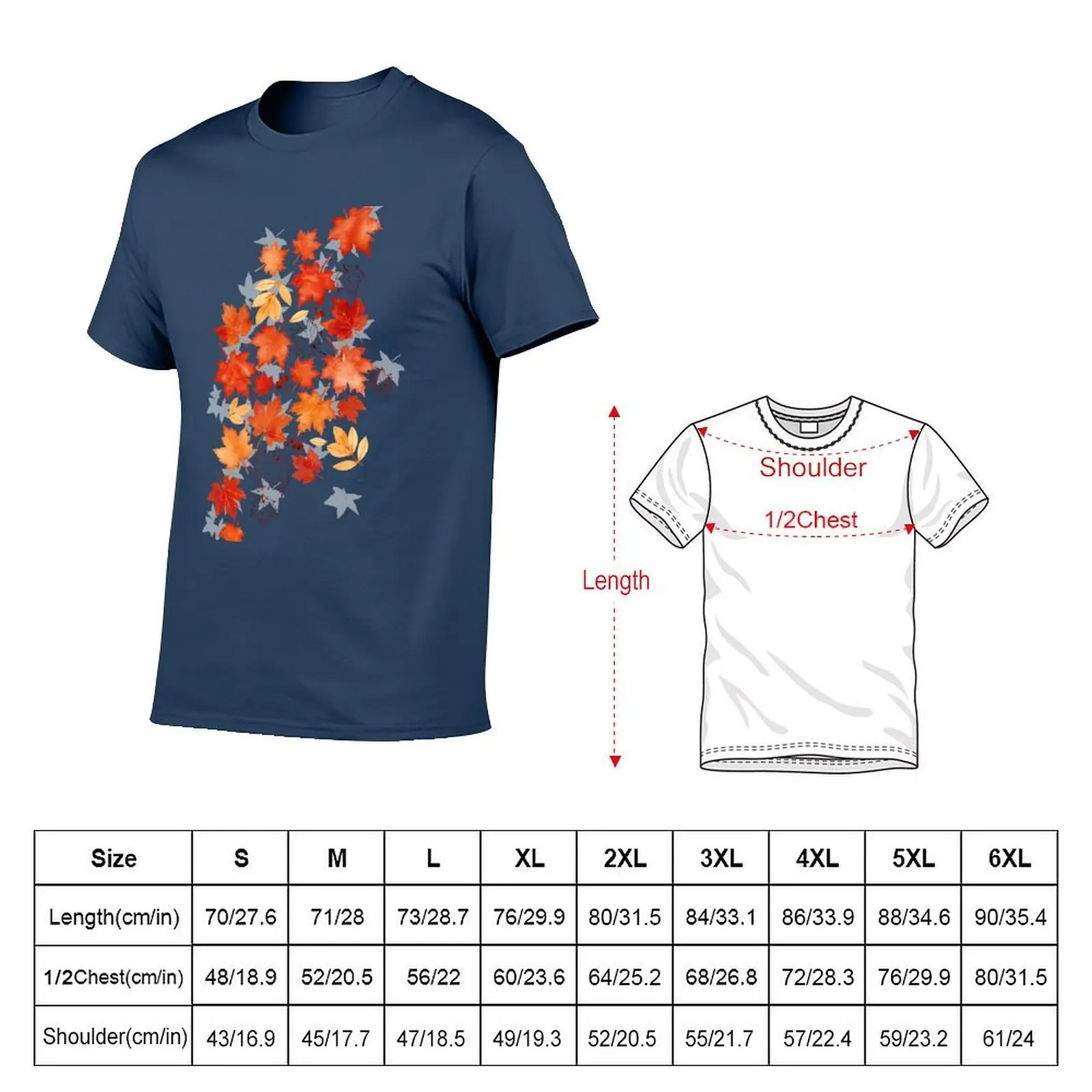 berries Autumn and leaves T-Shirt Odor Resistant Short Sleeve Top
