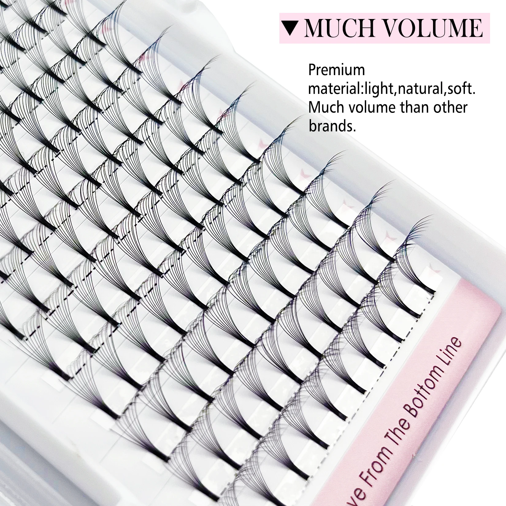 CoMango Premade Volume Fans Eye Lashes Extension Bulk 3D 4D 5D 6D 10D Short Stem 0.07/0.10 C/D Curl Volume Premade Fans