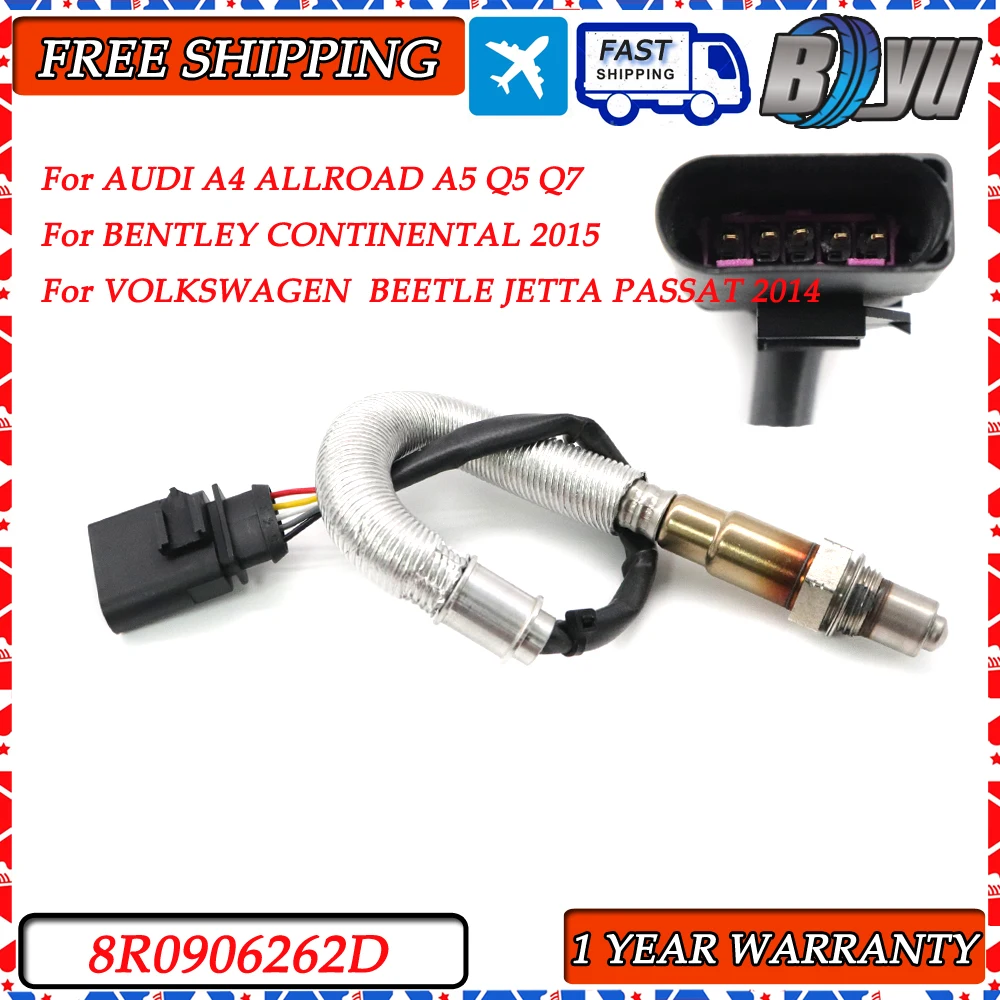 

Downstream 8R0906262D 5 Wires Air Fuel Ratio Lambda O2 Oxygen Sensor for 2013-2022 Audi A4 A5 Q5 Q7 Volkswagen Passat Beetle