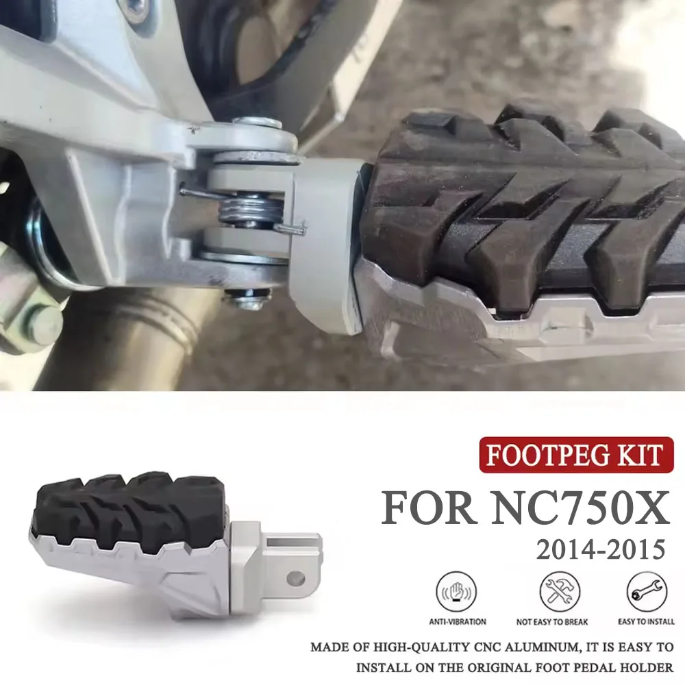 

Fits For Honda NC750X NC 750X NC 750 X 2014 2015 Motorcycle Accessories Front Footrest Foot Peg Pedal