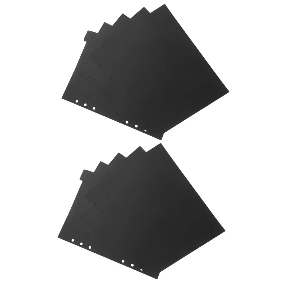 

10Pcs Binder Index Dividers Plastic Page Separators for Notepad File Organization Notebook Tabs for Study Work Office
