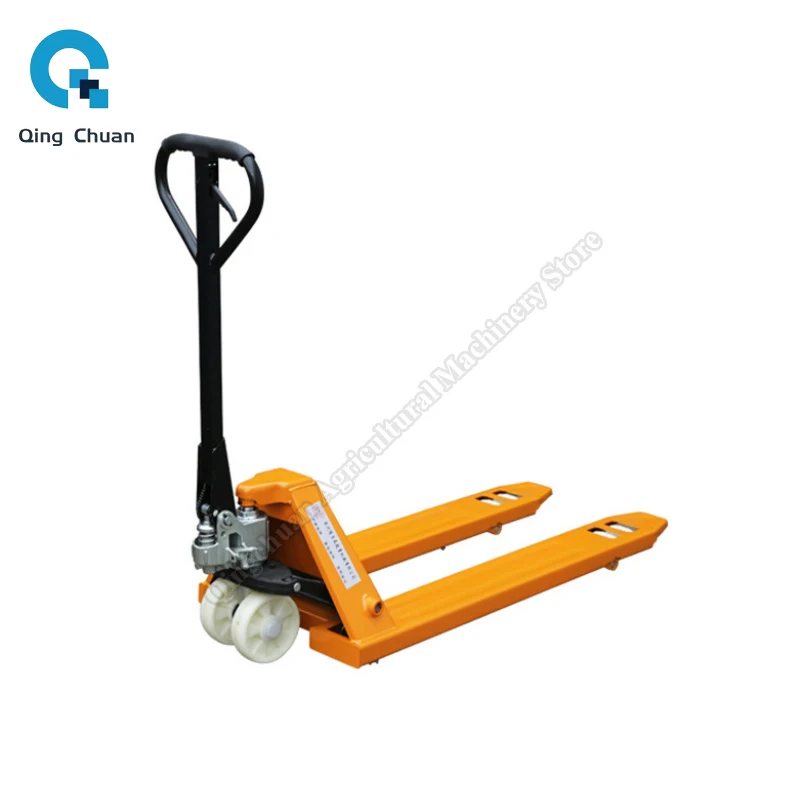 Porter Forklift Manual Hydraulic Handling Drivers Push and Pull Stack Height Lifting Tray Trailer 2 Tons Manual Forklift Trolley